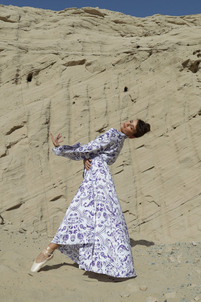 Blue Kimono Dress