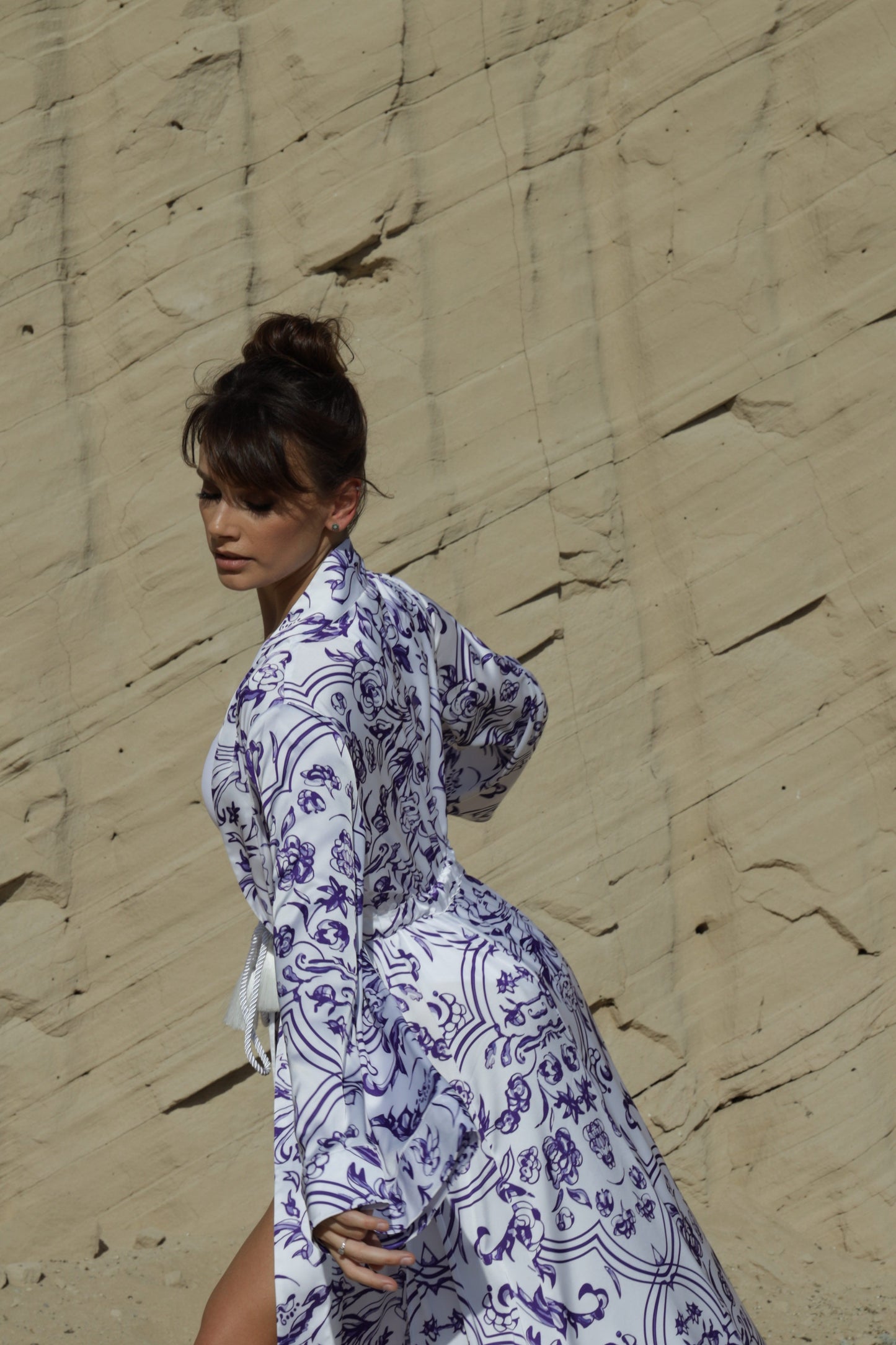 Blue Kimono Dress