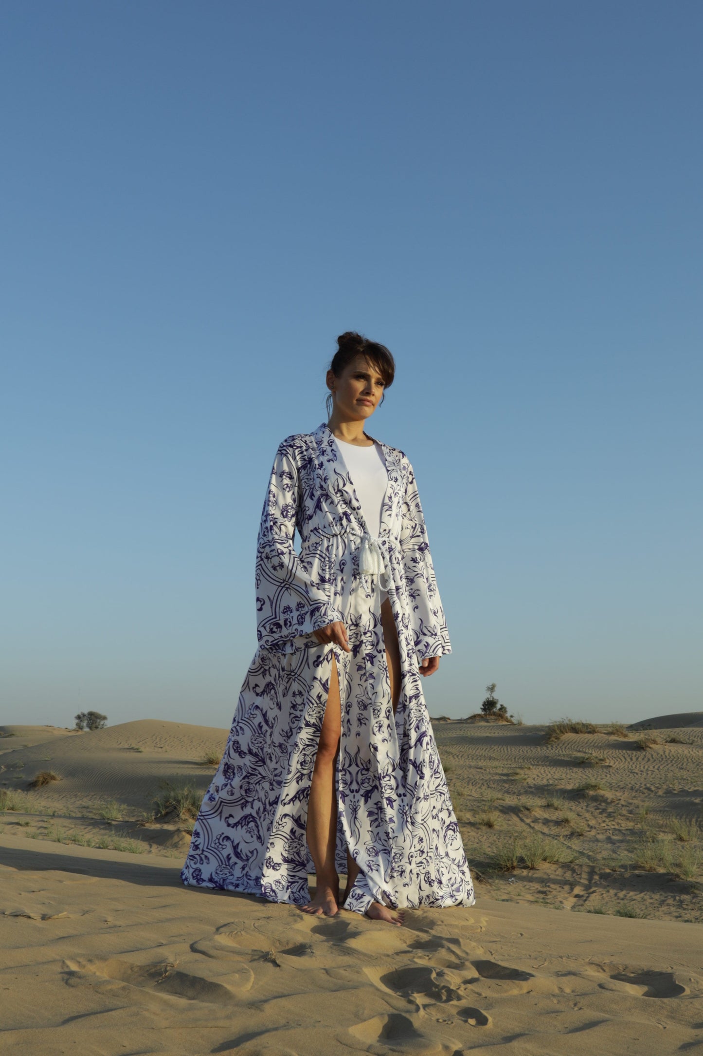 Blue Kimono Dress