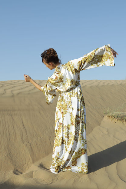 Gold Kimono Dress